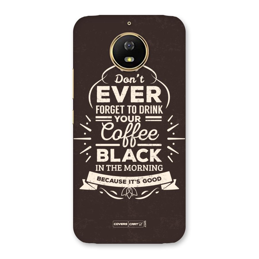Morning Coffee Love Back Case for Moto G5s