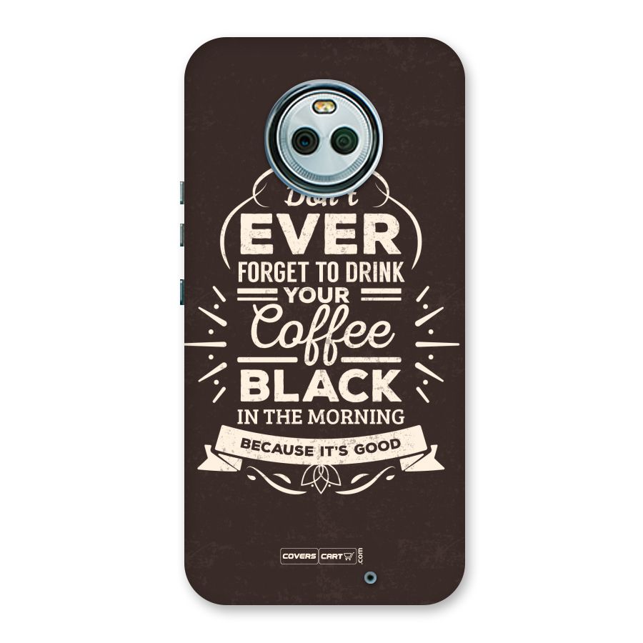 Morning Coffee Love Back Case for Moto X4