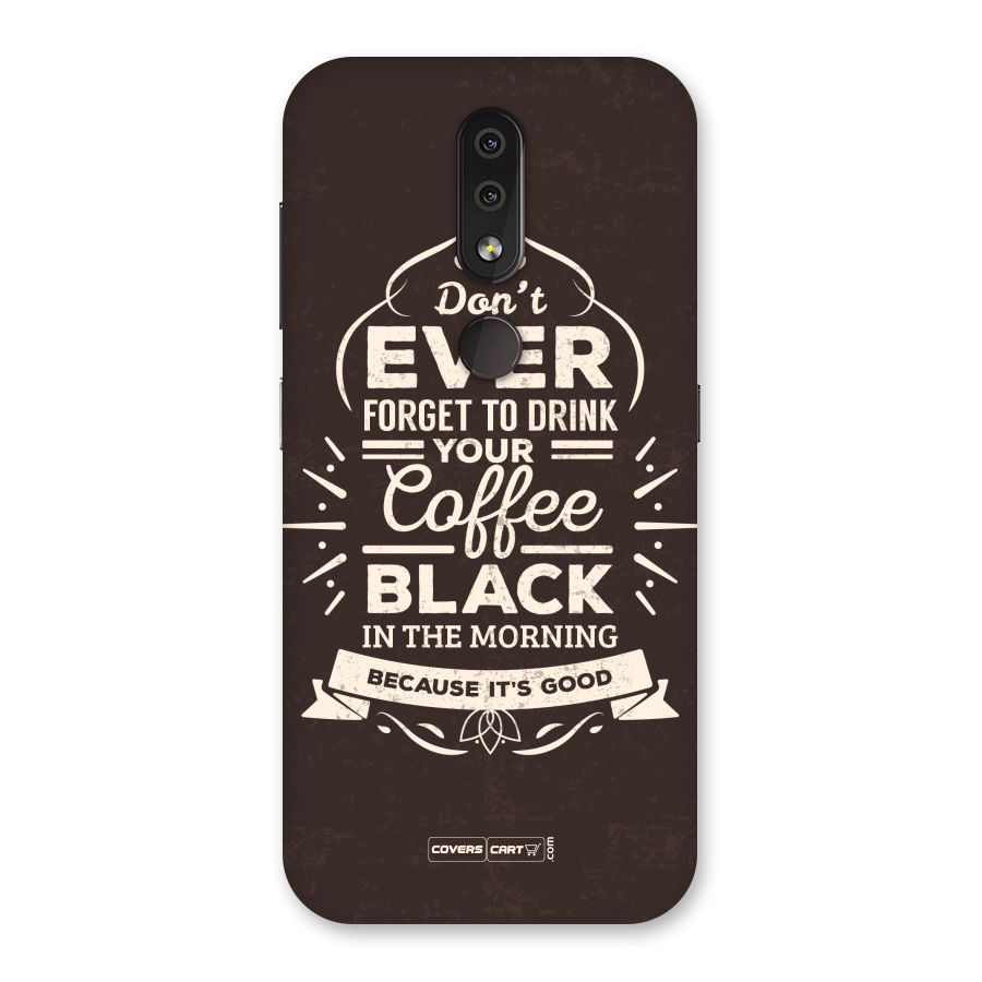 Morning Coffee Love Back Case for Nokia 4.2