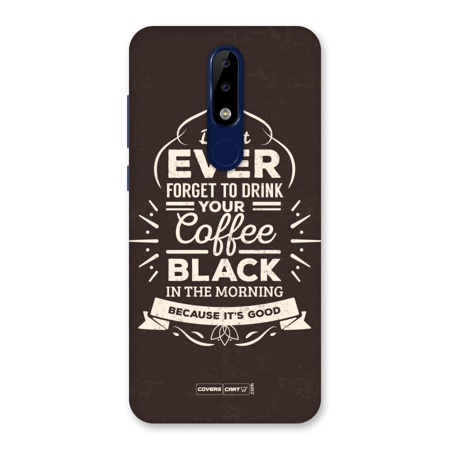 Morning Coffee Love Back Case for Nokia 5.1 Plus