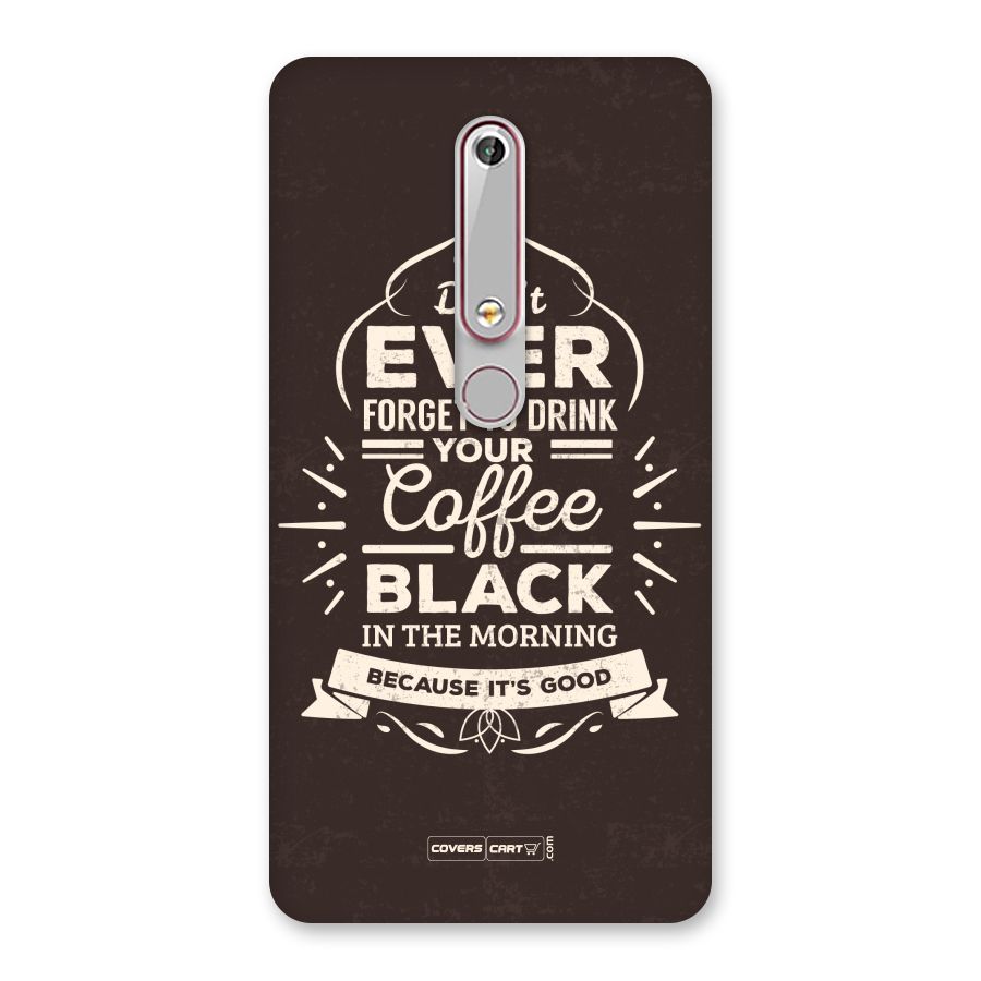 Morning Coffee Love Back Case for Nokia 6.1