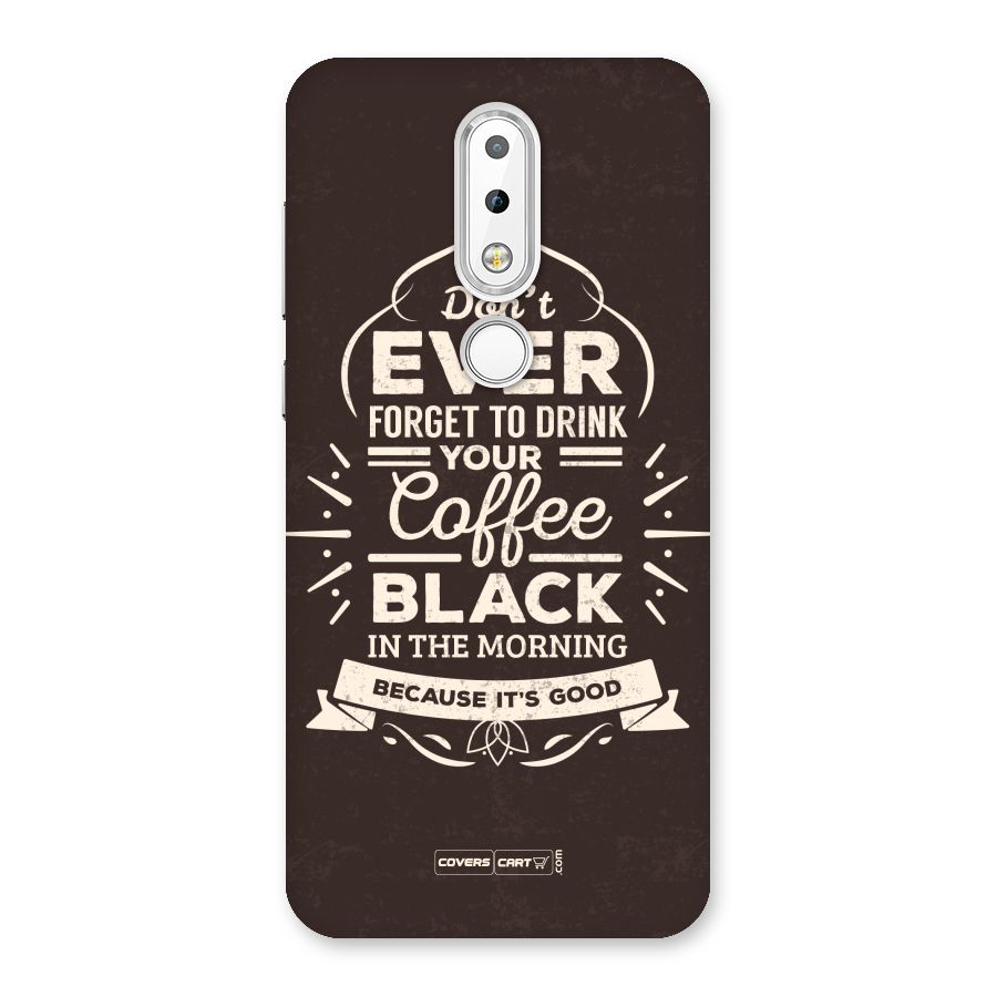 Morning Coffee Love Back Case for Nokia 6.1 Plus