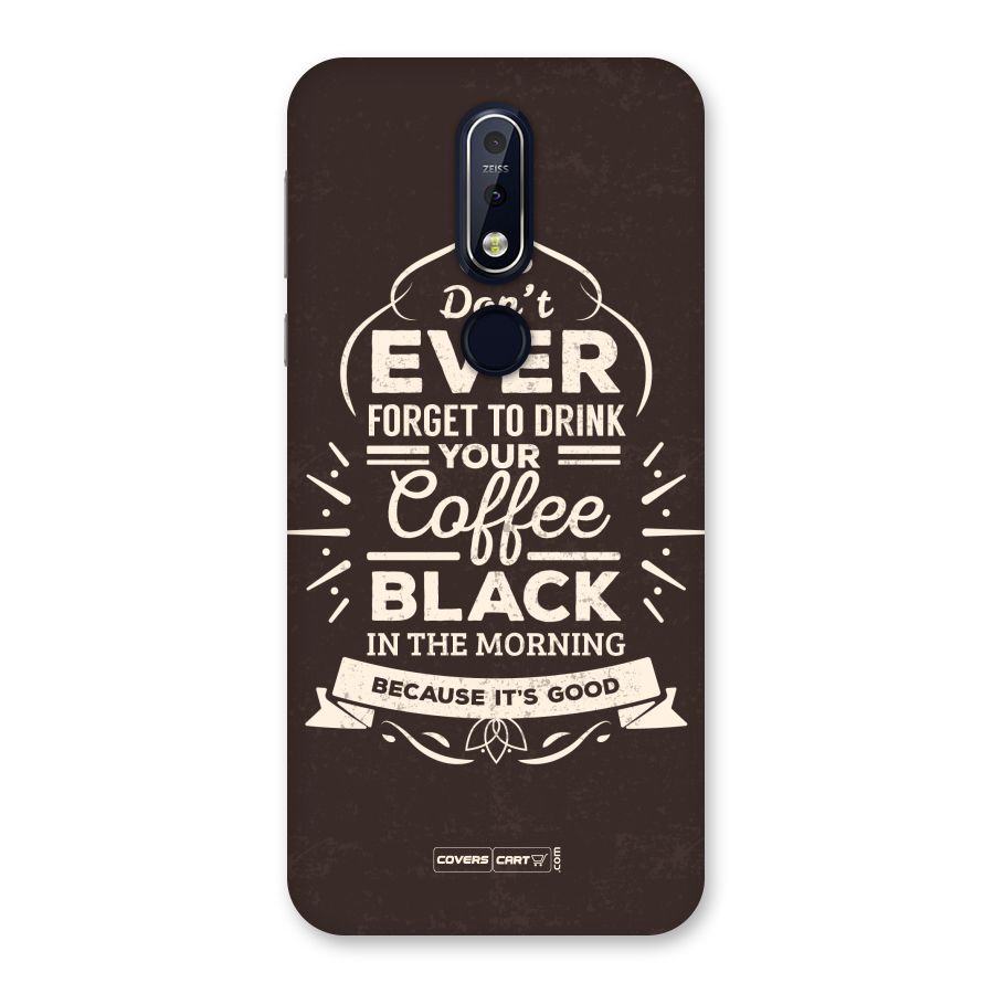 Morning Coffee Love Back Case for Nokia 7.1