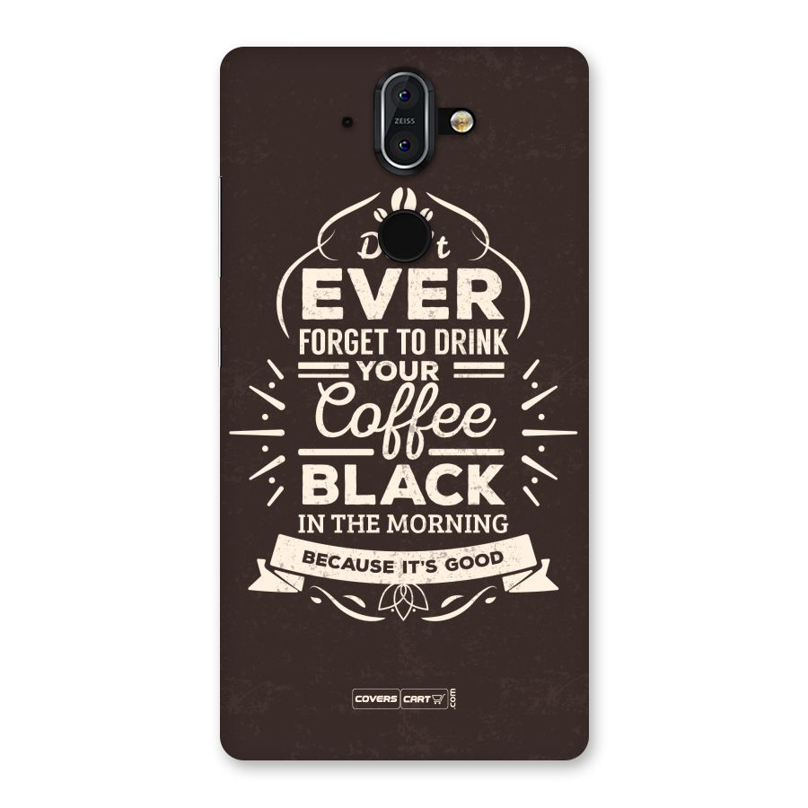 Morning Coffee Love Back Case for Nokia 8 Sirocco