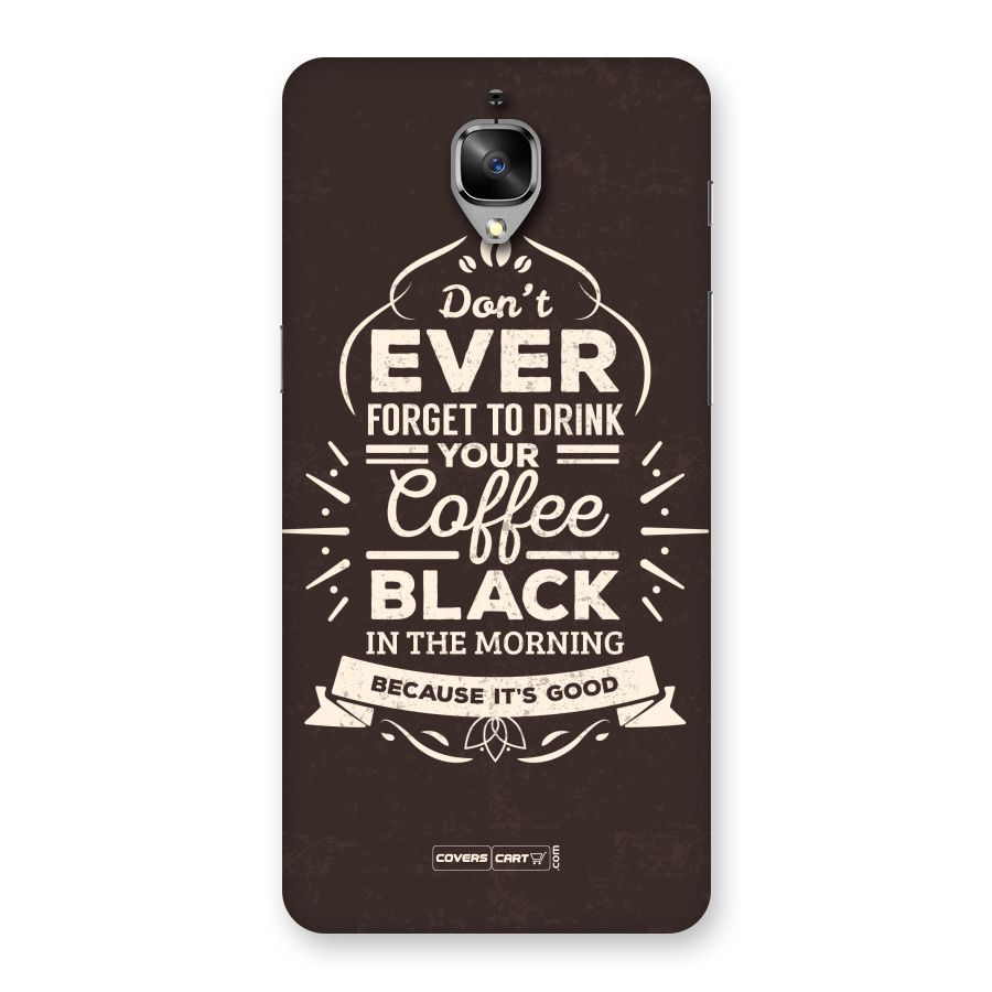 Morning Coffee Love Back Case for OnePlus 3