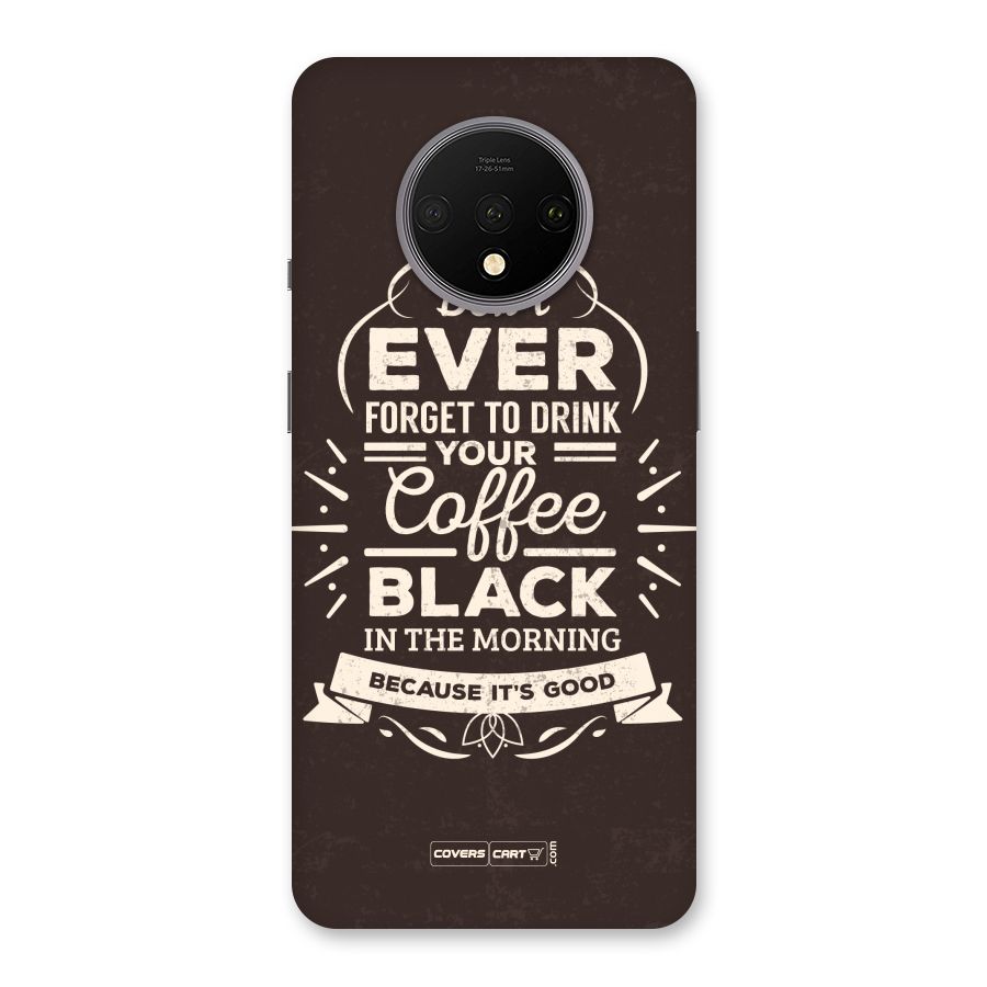 Morning Coffee Love Back Case for OnePlus 7T