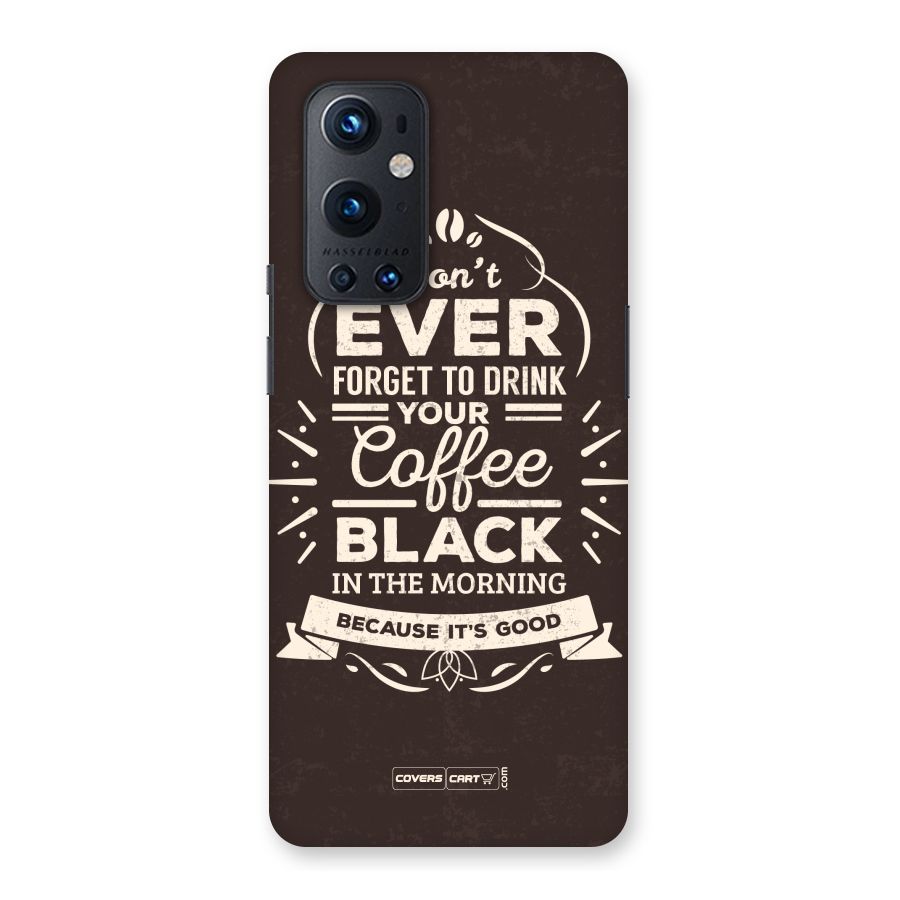 Morning Coffee Love Back Case for OnePlus 9 Pro