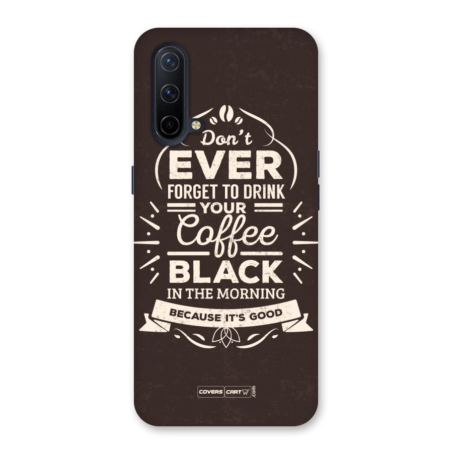 Morning Coffee Love Back Case for OnePlus Nord CE 5G