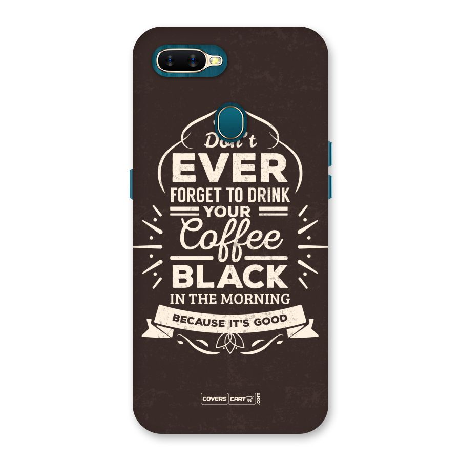 Morning Coffee Love Back Case for Oppo A11k