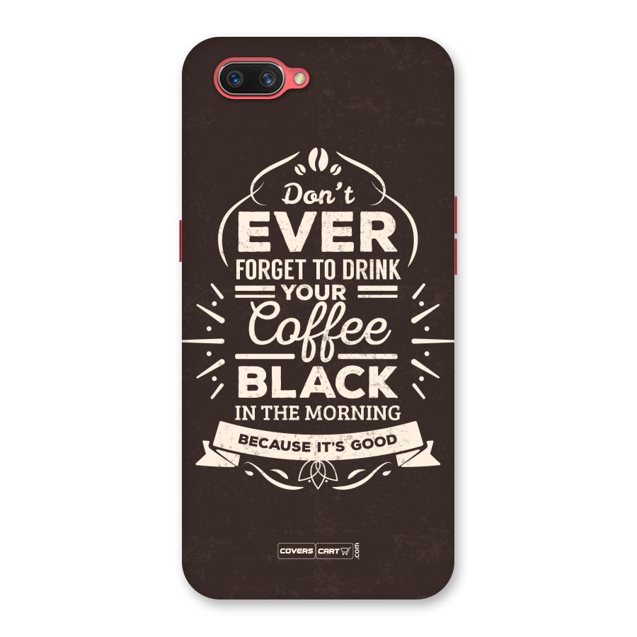 Morning Coffee Love Back Case for Oppo A3s