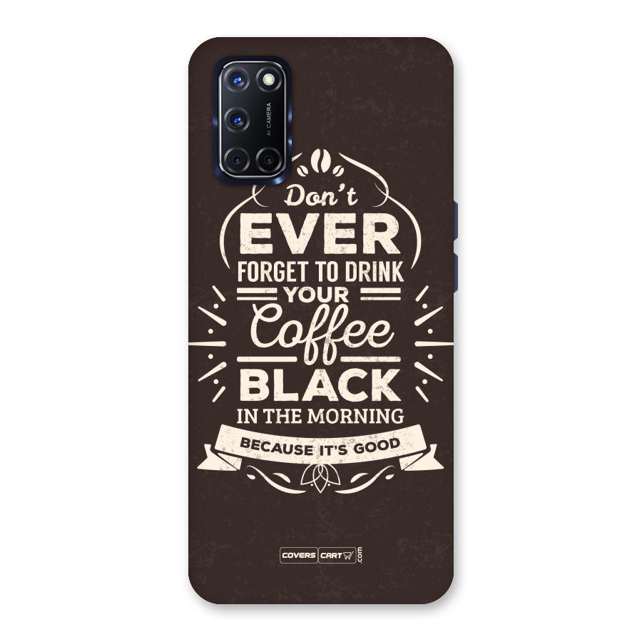 Morning Coffee Love Back Case for Oppo A52