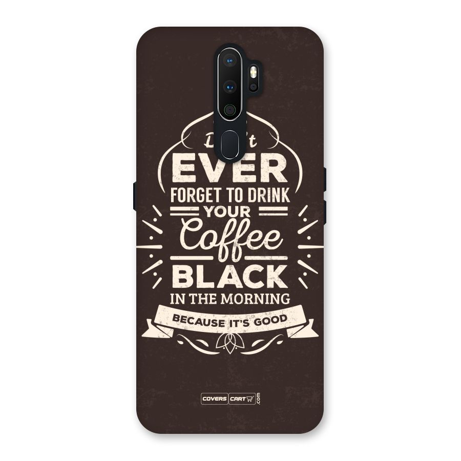 Morning Coffee Love Back Case for Oppo A5 (2020)