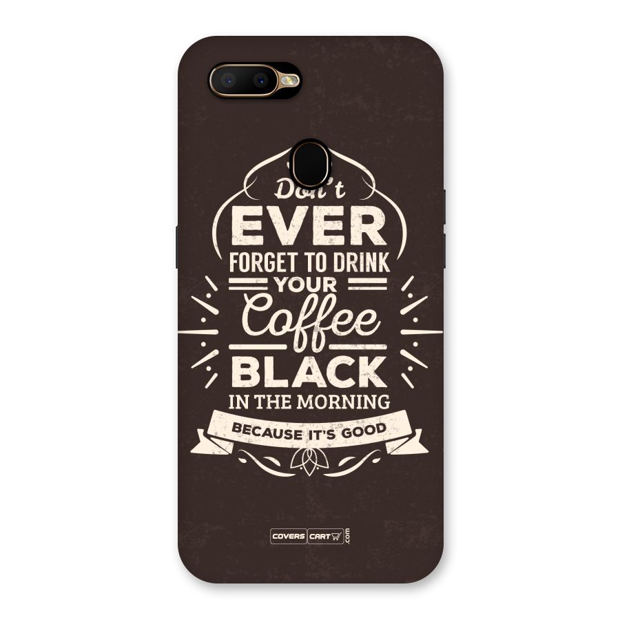 Morning Coffee Love Back Case for Oppo A5s
