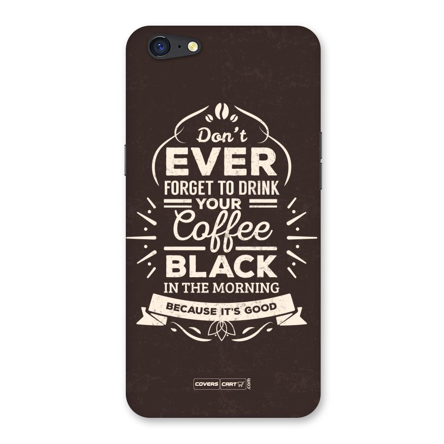 Morning Coffee Love Back Case for Oppo A71