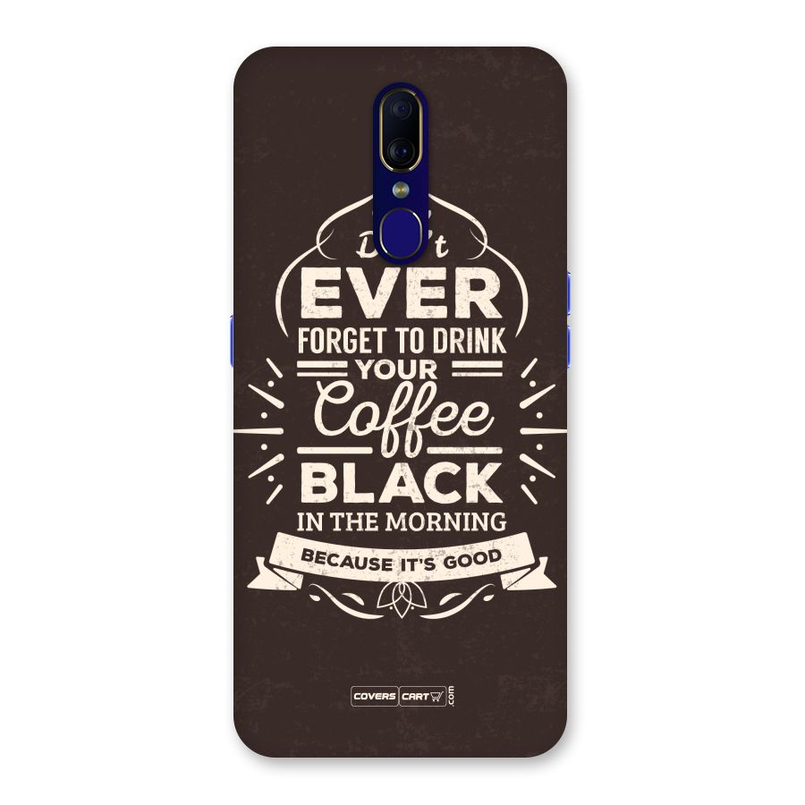 Morning Coffee Love Back Case for Oppo A9