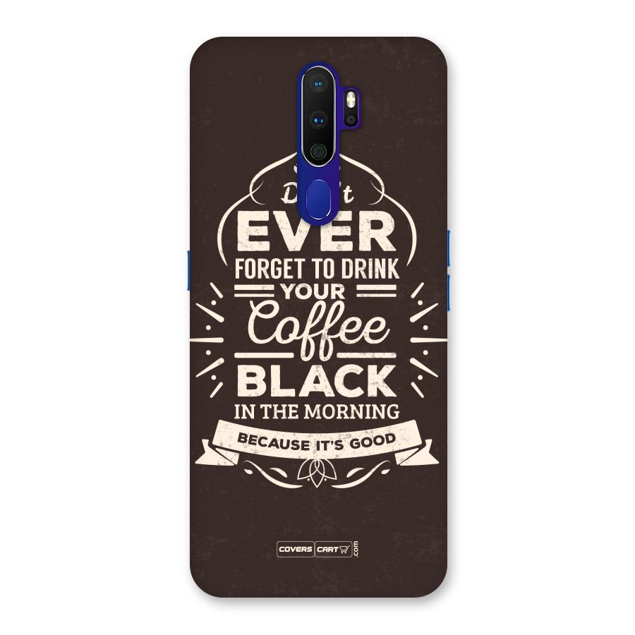 Morning Coffee Love Back Case for Oppo A9 (2020)