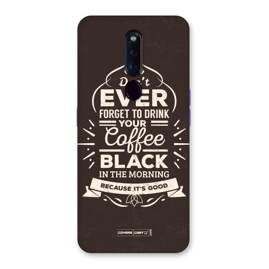 Morning Coffee Love Back Case for Oppo F11 Pro