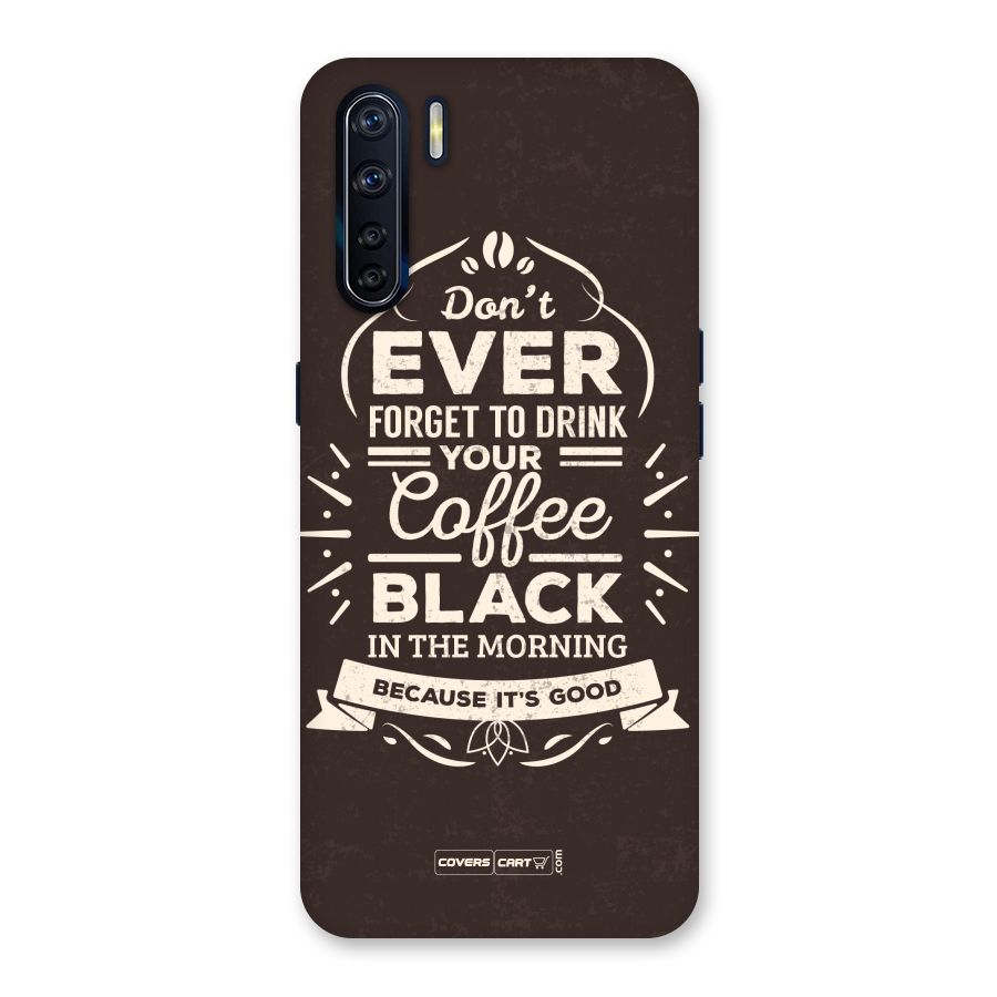 Morning Coffee Love Back Case for Oppo F15