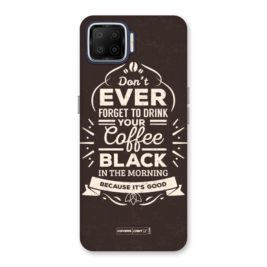 Morning Coffee Love Back Case for Oppo F17