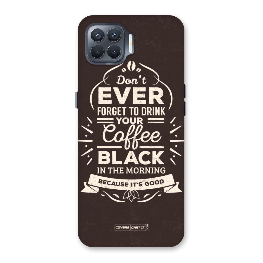 Morning Coffee Love Back Case for Oppo F17 Pro