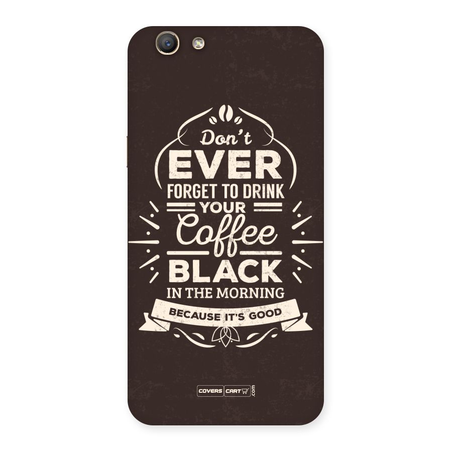 Morning Coffee Love Back Case for Oppo F1s