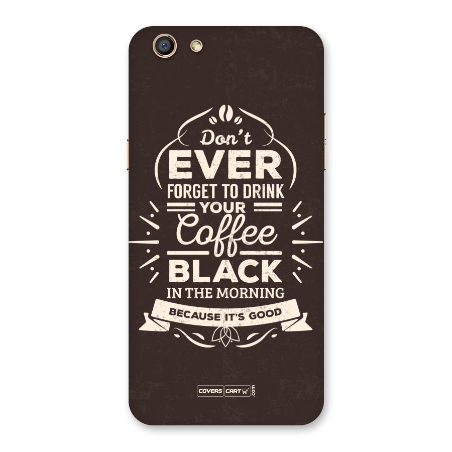Morning Coffee Love Back Case for Oppo F3