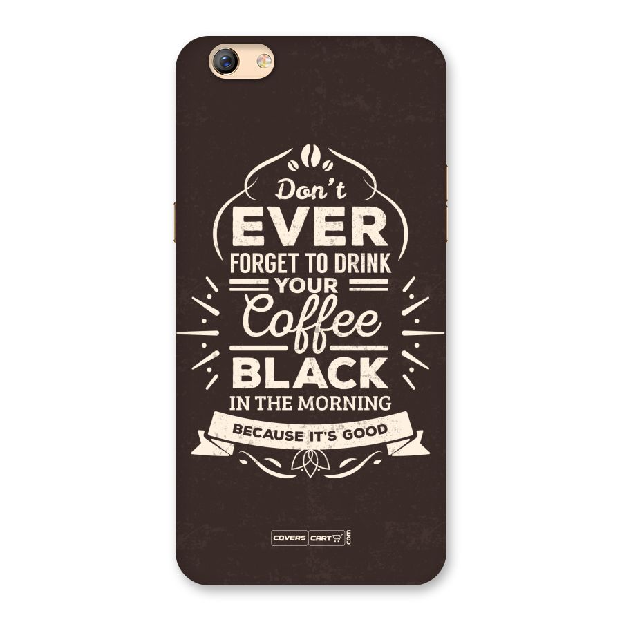 Morning Coffee Love Back Case for Oppo F3 Plus