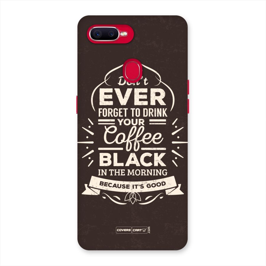 Morning Coffee Love Back Case for Oppo F9 Pro