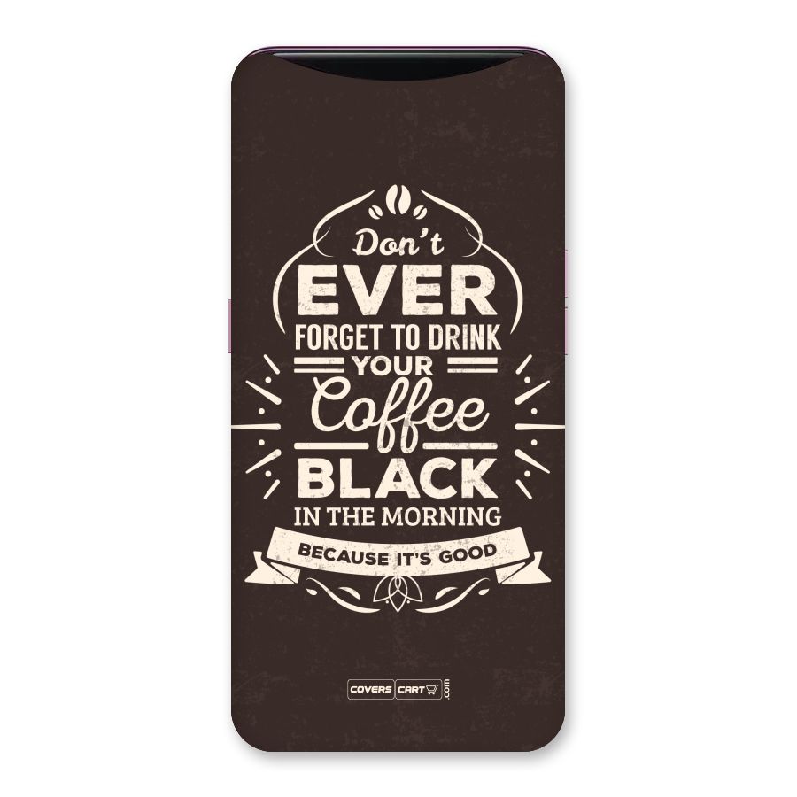 Morning Coffee Love Back Case for Oppo Find X