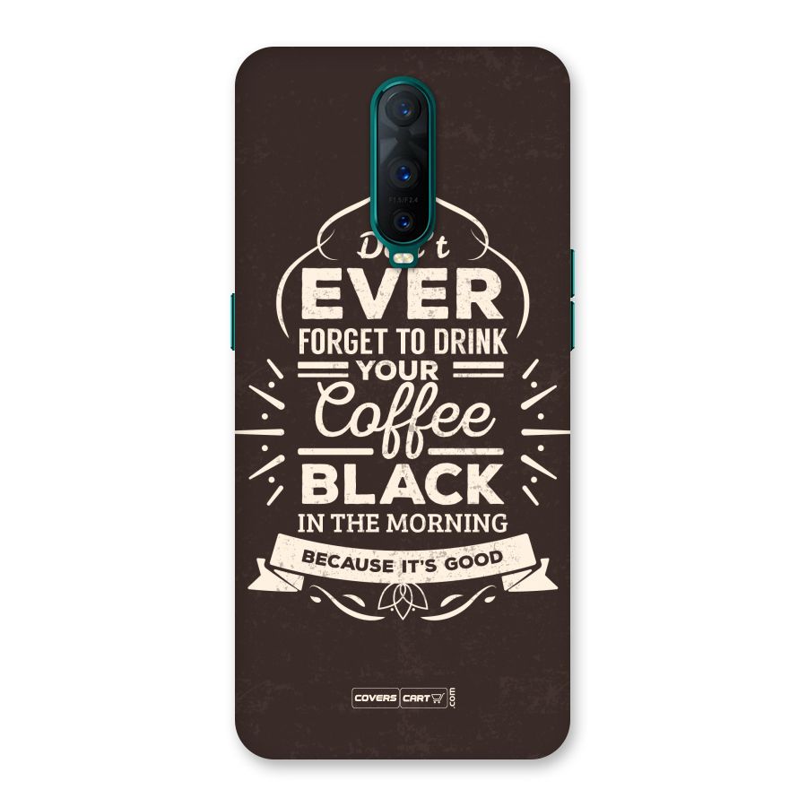 Morning Coffee Love Back Case for Oppo R17 Pro