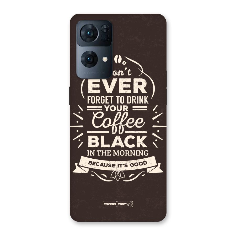 Morning Coffee Love Back Case for Oppo Reno7 Pro 5G
