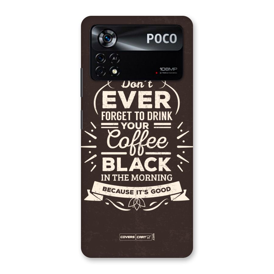 Morning Coffee Love Back Case for Poco X4 Pro 5G
