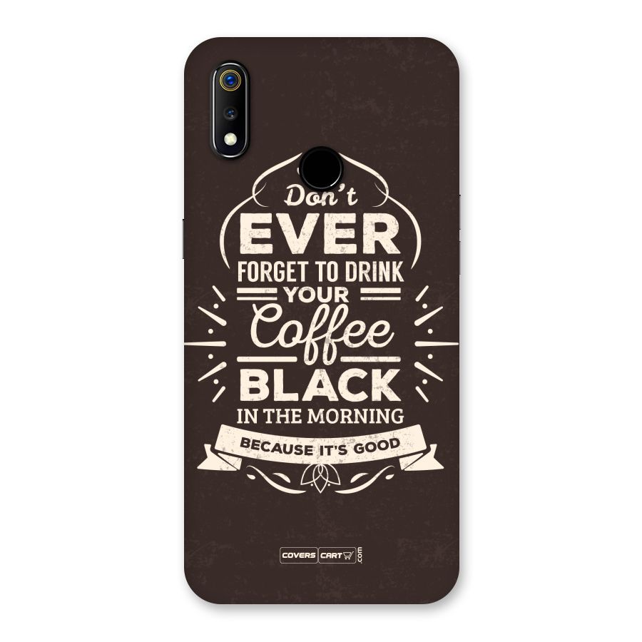 Morning Coffee Love Back Case for Realme 3