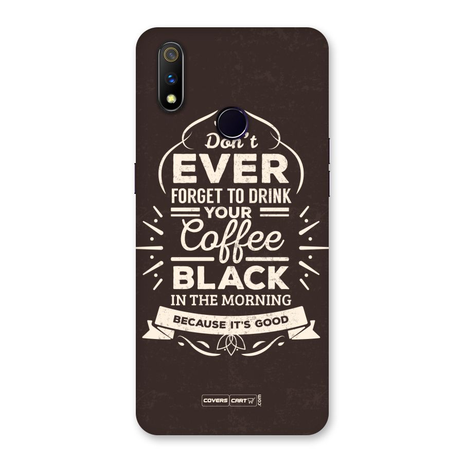 Morning Coffee Love Back Case for Realme 3 Pro
