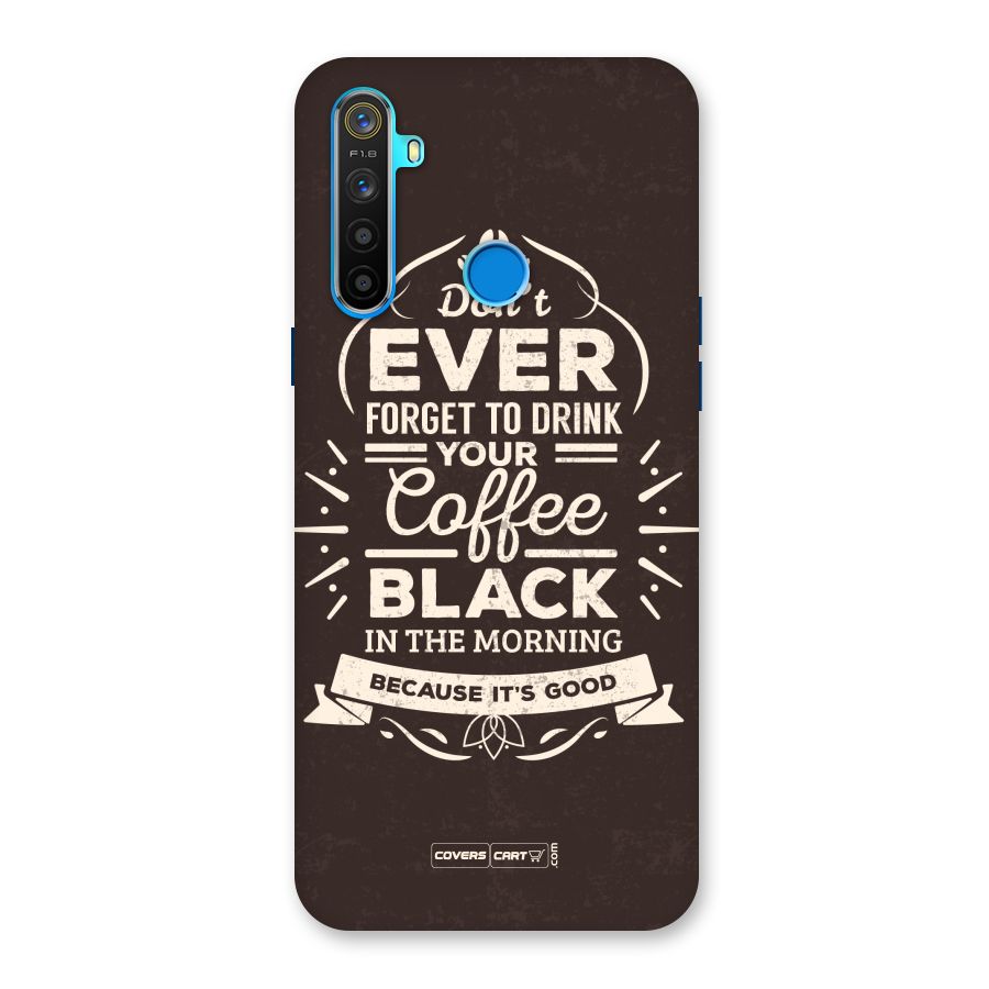 Morning Coffee Love Back Case for Realme 5s