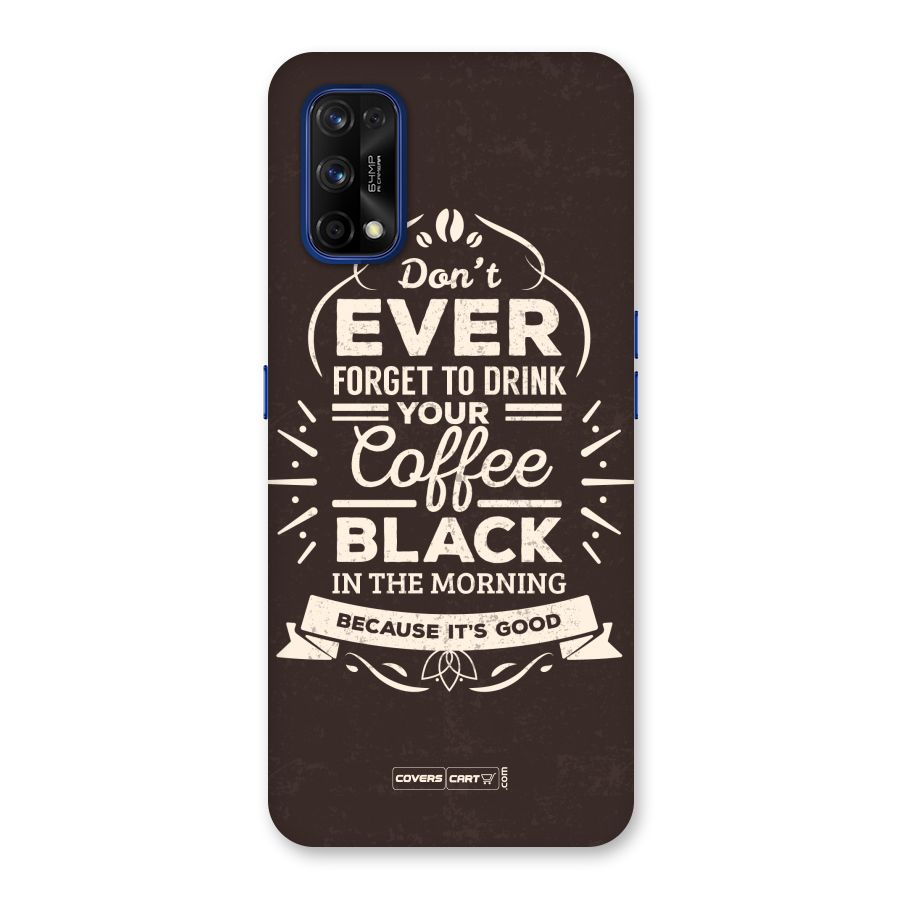 Morning Coffee Love Back Case for Realme 7 Pro