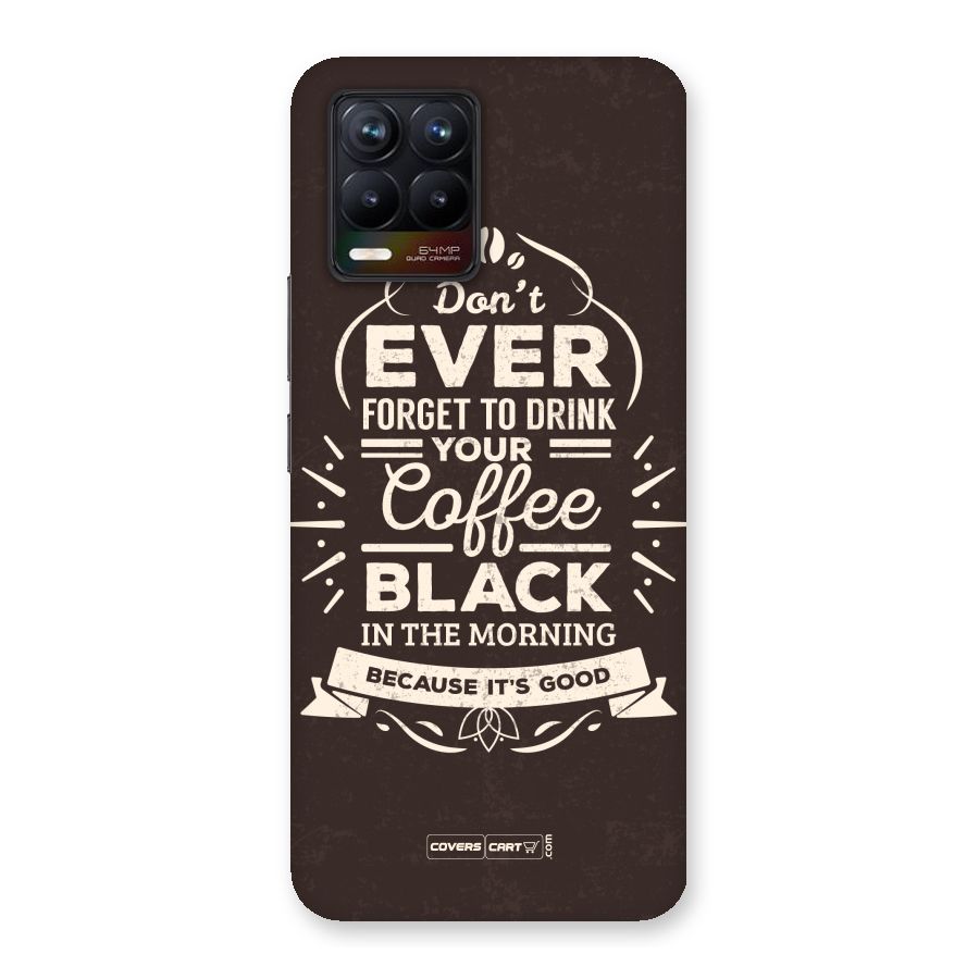 Morning Coffee Love Back Case for Realme 8