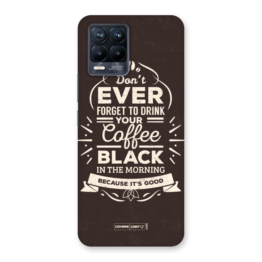 Morning Coffee Love Back Case for Realme 8 Pro