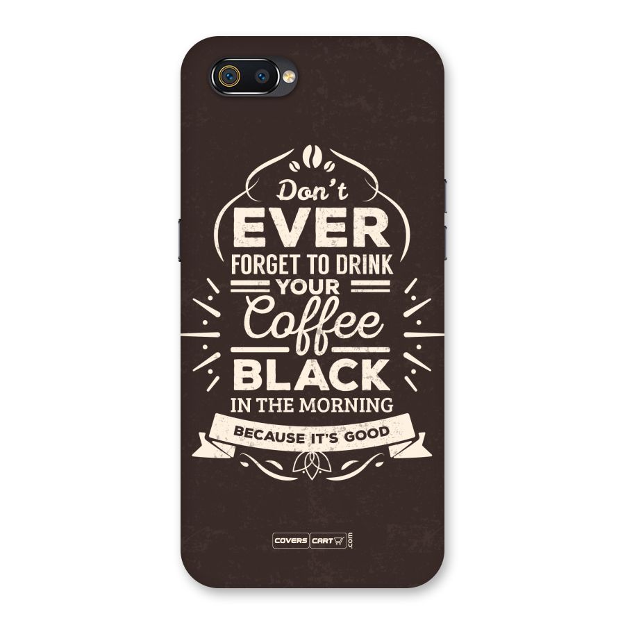Morning Coffee Love Back Case for Realme C2
