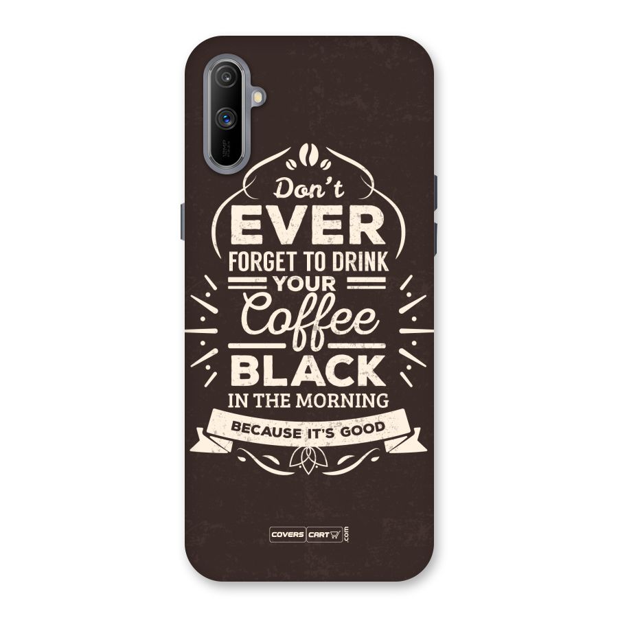 Morning Coffee Love Back Case for Realme C3