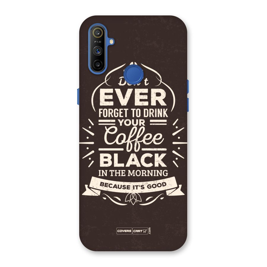 Morning Coffee Love Back Case for Realme Narzo 10A