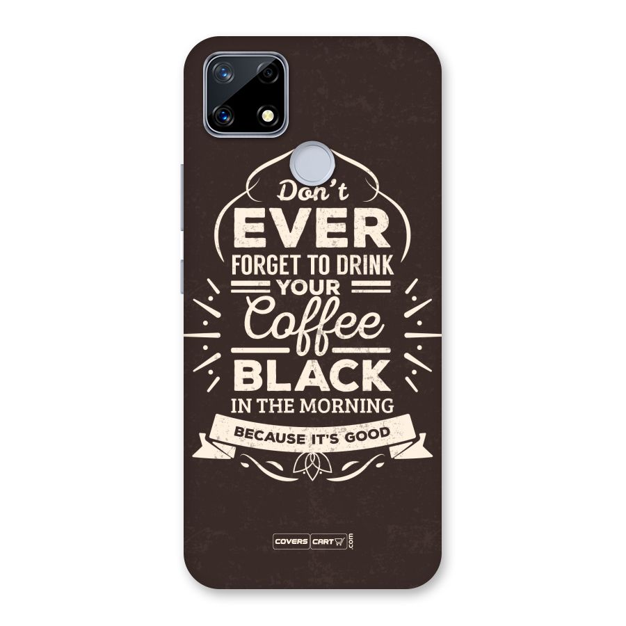 Morning Coffee Love Back Case for Realme Narzo 20