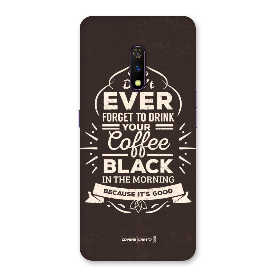 Morning Coffee Love Back Case for Realme X