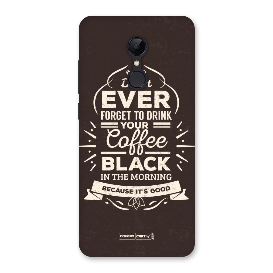 Morning Coffee Love Back Case for Redmi 5