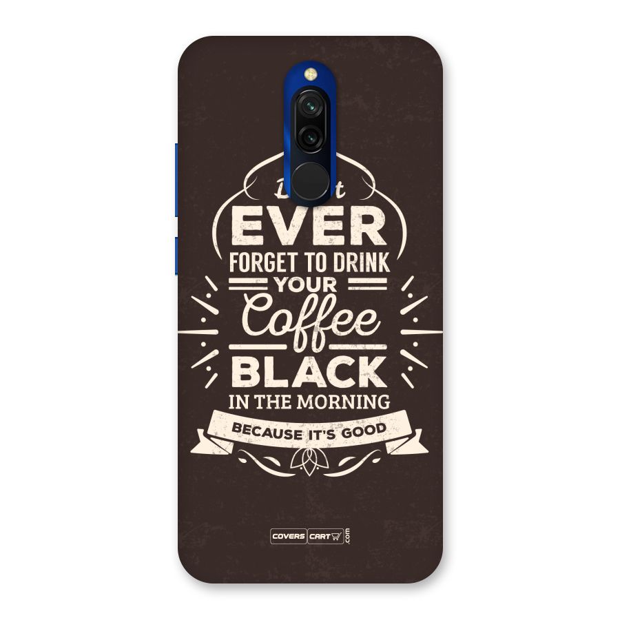 Morning Coffee Love Back Case for Redmi 8