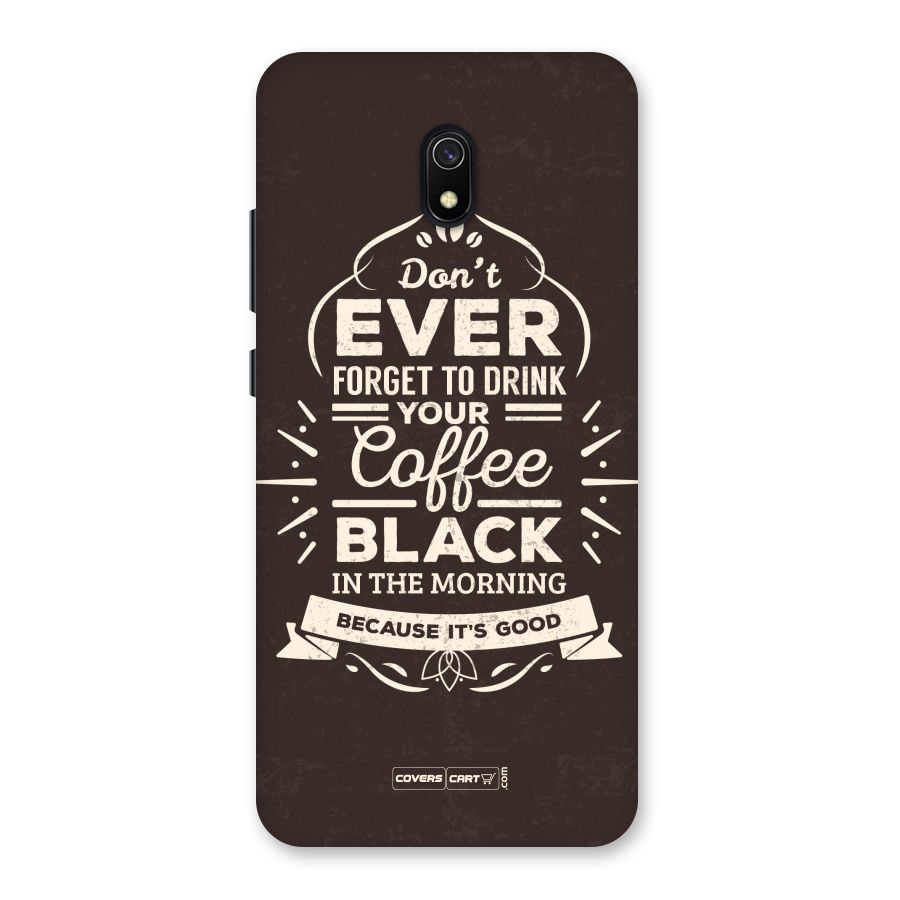 Morning Coffee Love Back Case for Redmi 8A