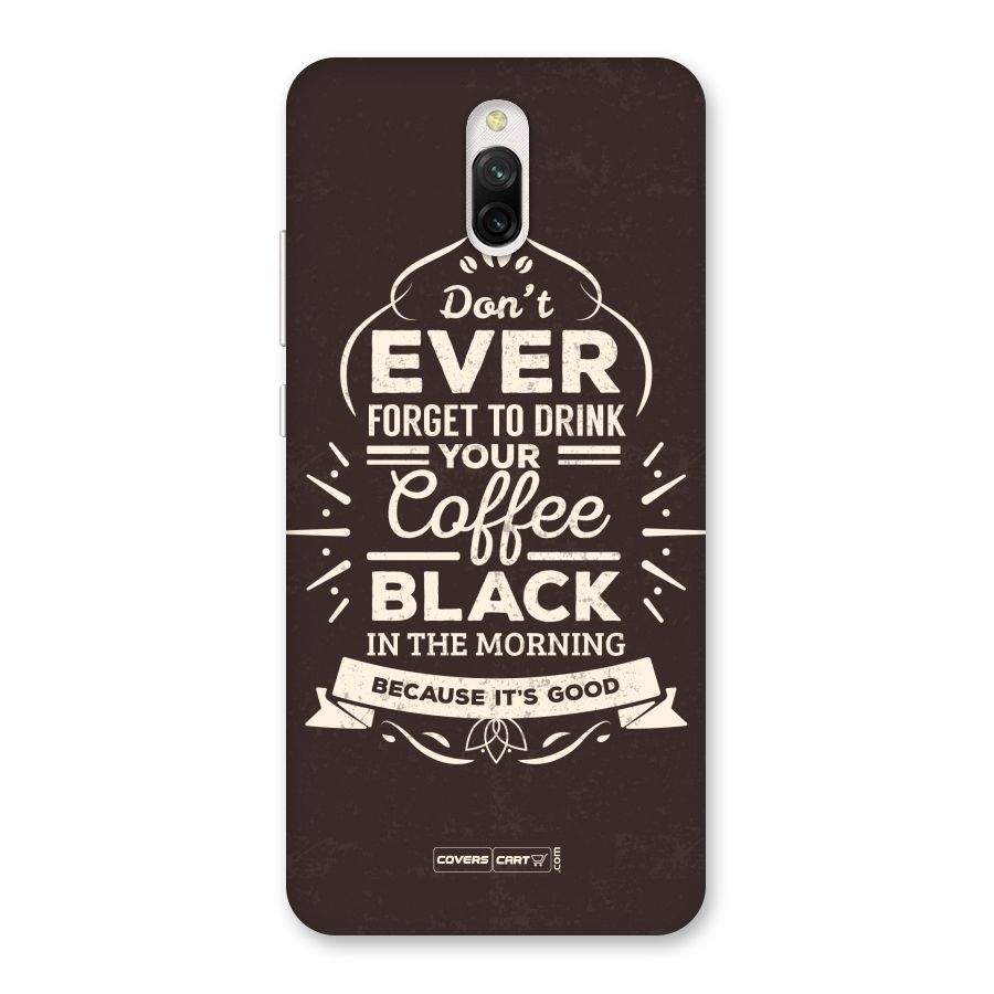 Morning Coffee Love Back Case for Redmi 8A Dual