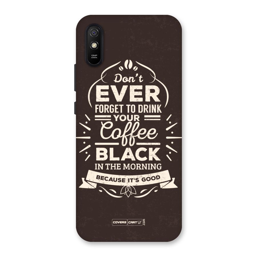 Morning Coffee Love Back Case for Redmi 9A