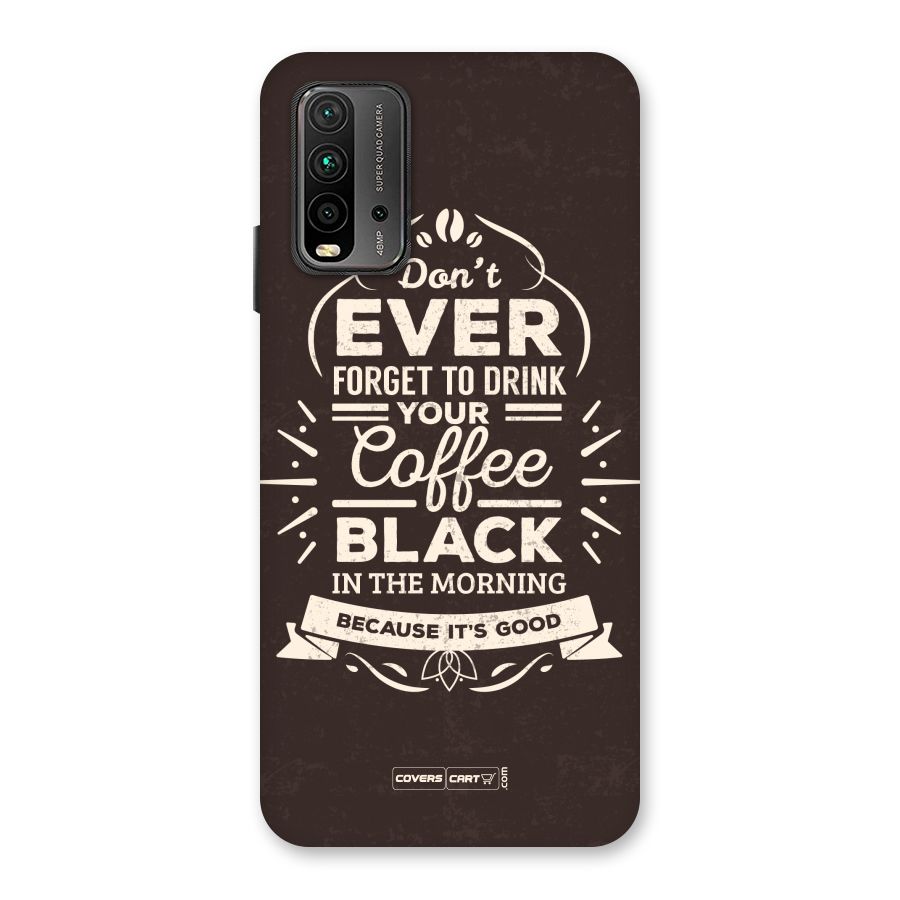 Morning Coffee Love Back Case for Redmi 9 Power