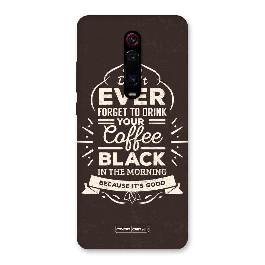 Morning Coffee Love Back Case for Redmi K20 Pro